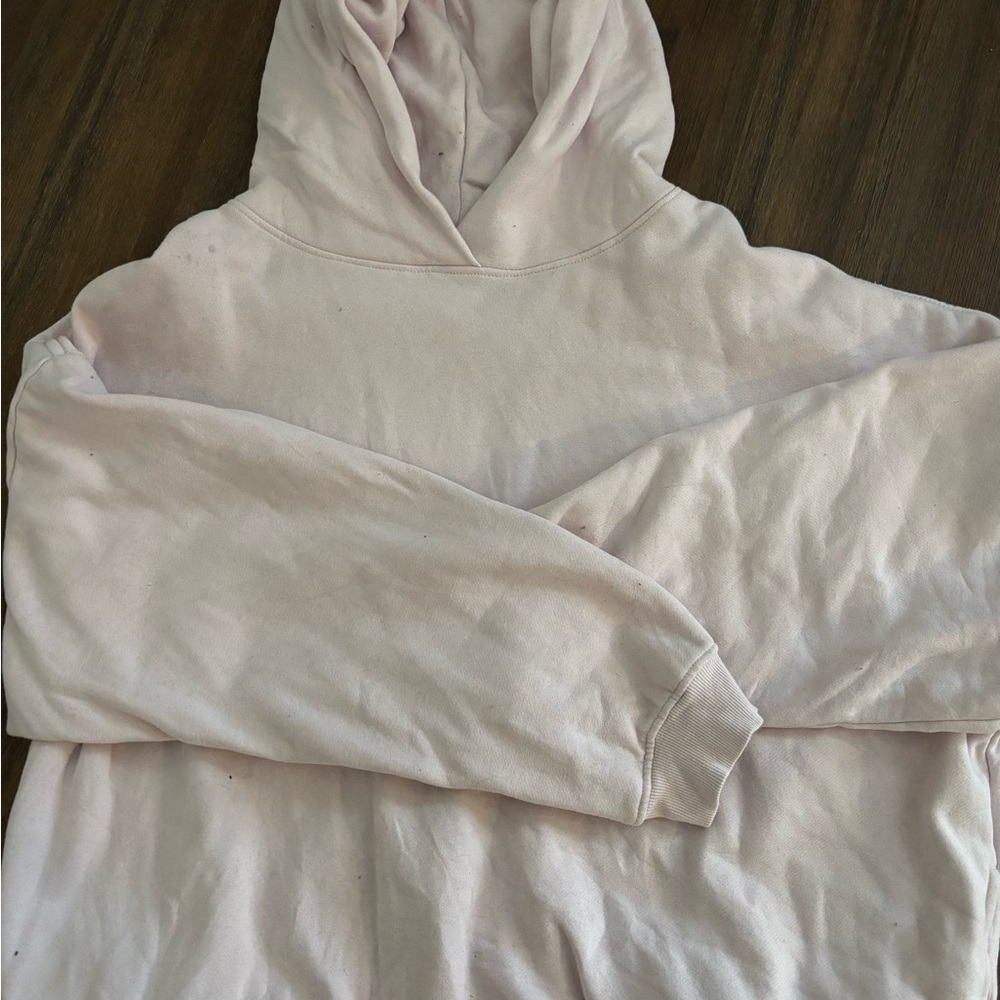 Soft Light Pink Hooded Sweatshirt